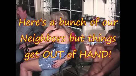 Грудастая бабка сосет черным ублюдкам хуи